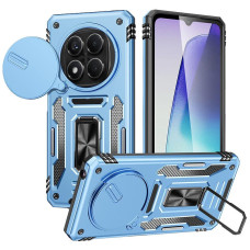 Ударопрочный чехол Camshield Army Ring для Xiaomi Redmi Note 14 Pro 4G/5G / Poco X7 - Голубой / Light Blue