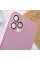 Чехол TPU+Glass Sapphire matte case для Apple iPhone 11 Pro (5.8) - Chanel Pink