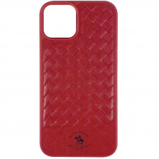 Кожаный чехол Polo Santa Barbara для Apple iPhone 12 Pro / 12 (6.1) - Red