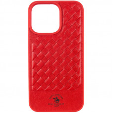 Кожаный чехол Polo Santa Barbara для Apple iPhone 13 Pro Max (6.7) - Red