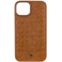 Кожаный чехол Polo Santa Barbara для Apple iPhone 15 (6.1) - Brown