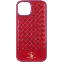 Шкіряний чохол Polo Santa Barbara для Apple iPhone 15 (6.1) - Red