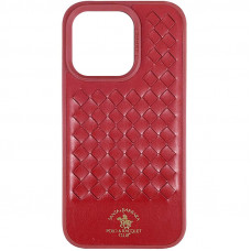 Кожаный чехол Polo Santa Barbara для Apple iPhone 15 Pro Max (6.7) - Red