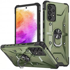 Ударостійкий чохол Pathfinder Ring для Samsung Galaxy A53 5G - Зелений / Army Green