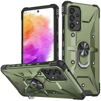 Ударопрочный чехол Pathfinder Ring для Samsung Galaxy A73 5G - Зеленый / Army Green