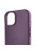 Шкіряний чохол Leather Case (AA Plus) with MagSafe для Apple iPhone 12 Pro / 12 (6.1) - Dark Cherry - фото