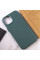 Шкіряний чохол Leather Case (AA Plus) with MagSafe для Apple iPhone 14 (6.1) - Pine green - фото