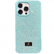 TPU чохол Bling World Rock Diamond для Apple iPhone 16 Pro (6.3) - Блакитний