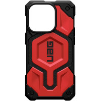 Ударостійкий чохол UAG Monarch Pro with MagSafe Leather для Apple iPhone 14 Pro (6.1) - Червоний