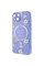 TPU+PC чохол Secret Garden with MagSafe для Apple iPhone 15 (6.1) - Lilac - фото