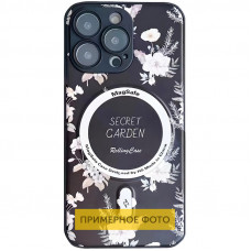 TPU+PC чохол Secret Garden with MagSafe для Apple iPhone 16 (6.1) - Black