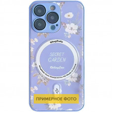 TPU+PC чохол Secret Garden with MagSafe для Apple iPhone 16 (6.1) - Lilac