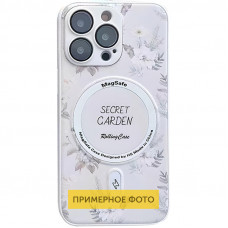 TPU+PC чохол Secret Garden with MagSafe для Apple iPhone 16 (6.1) - White