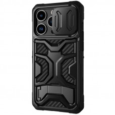 TPU+PC чохол Nillkin CamShield Adventurer Pro (шторка на камеру) для Apple iPhone 14 Pro (6.1) - Armor Black