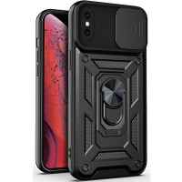 Ударопрочный чехол Camshield Serge Ring для Apple iPhone X / XS (5.8) - Черный