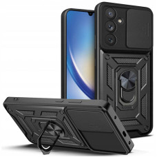 Custodia resistente agli urti Camshield Serge Ring per Samsung Galaxy S24 - Nero