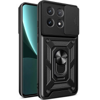 Ударостійкий чохол Camshield Serge Ring для Xiaomi Poco X6 / Note 13 Pro 5G - Чорний