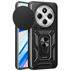 Custodia resistente agli urti Camshield Serge Ring per Xiaomi Redmi 14C / A4 / Poco C75 / M7 - Nero