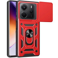Ударостійкий чохол Camshield Serge Ring для Xiaomi Redmi Note 14 4G (Europe version) - Червоний