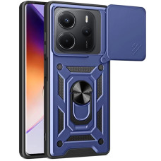 Ударостійкий чохол Camshield Serge Ring для Xiaomi Redmi Note 14 4G (Europe version) - Синій