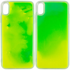 Неоновий чохол Neon Sand glow in the dark для Apple iPhone XS Max (6.5) - Зелений