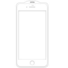 Захисне скло SKLO 5D (тех.пак) для Apple iPhone 7 / 8 / SE (2020) (4.7) - Білий / Біла підкладка