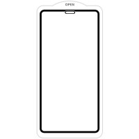 Захисне скло SKLO 5D (тех.пак) для Apple iPhone 11 (6.1) / XR - Чорний / Біла підкладка