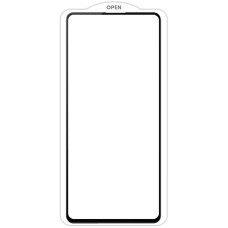 Защитное стекло SKLO 5D (тех.пак) для Samsung Galaxy S21 FE - Черный / Белая подложка