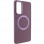 Чехол Bonbon Metal Style with MagSafe для Samsung Galaxy S20 FE - Бордовый / Plum