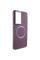 Чехол Bonbon Metal Style with MagSafe для Samsung Galaxy S21 Ultra - Бордовый / Plum