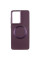 Чехол Bonbon Metal Style with MagSafe для Samsung Galaxy S21 Ultra - Бордовый / Plum