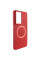 Чехол Bonbon Metal Style with MagSafe для Samsung Galaxy S21 Ultra - Красный / Red