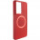 Чехол Bonbon Metal Style with MagSafe для Samsung Galaxy S21 Ultra - Красный / Red