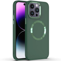 Чехол Bonbon Metal Style with MagSafe для Apple iPhone 13 Pro Max (6.7) - Зеленый / Pine green