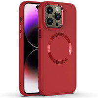 TPU чохол Bonbon Metal Style with MagSafe для Apple iPhone 13 Pro Max (6.7) - Червоний / Red