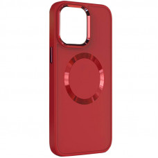 TPU чохол Bonbon Metal Style with MagSafe для Apple iPhone 13 (6.1) - Червоний / Red