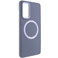 TPU чохол Bonbon Metal Style with MagSafe для Samsung Galaxy S22 - Сірий / Lavender