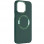 TPU чохол Bonbon Metal Style with MagSafe для Apple iPhone 14 (6.1) - Зелений / Army Green