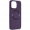 Чехол Bonbon Metal Style with MagSafe для Apple iPhone 14 (6.1) - Фиолетовый / Dark Purple