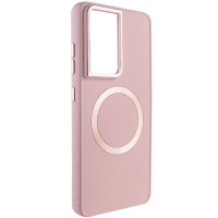 TPU чохол Bonbon Metal Style with MagSafe для Samsung Galaxy S23 Ultra - Рожевий / Light Pink