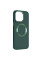 TPU чохол Bonbon Metal Style with MagSafe для Apple iPhone 15 (6.1) - Зелений / Army Green - фото