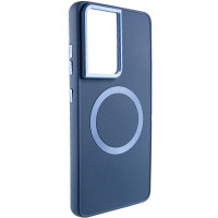 Чехол Bonbon Metal Style with MagSafe для Samsung Galaxy S24 Ultra - Синий / Cosmos Blue