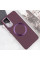 TPU чохол Bonbon Metal Style with MagSafe для Samsung Galaxy A35 - Бордовий / Plum - фото