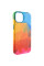 Шкіряний чохол Colour Splash with MagSafe для Apple iPhone 12 Pro / 12 (6.1) - Red / Blue - фото