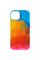 Шкіряний чохол Colour Splash with MagSafe для Apple iPhone 12 Pro / 12 (6.1) - Red / Blue - фото