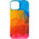 Шкіряний чохол Colour Splash with MagSafe для Apple iPhone 12 Pro / 12 (6.1) - Red / Blue