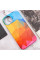 Шкіряний чохол Colour Splash with MagSafe для Apple iPhone 12 Pro / 12 (6.1) - Red / Blue - фото