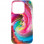 Шкіряний чохол Colour Splash with MagSafe для Apple iPhone 13 Pro Max (6.7) - Pink / Blue