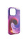 Шкіряний чохол Colour Splash with MagSafe для Apple iPhone 13 Pro Max (6.7) - Purple / Pink - фото