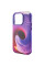 Шкіряний чохол Colour Splash with MagSafe для Apple iPhone 13 Pro Max (6.7) - Purple / Pink - фото